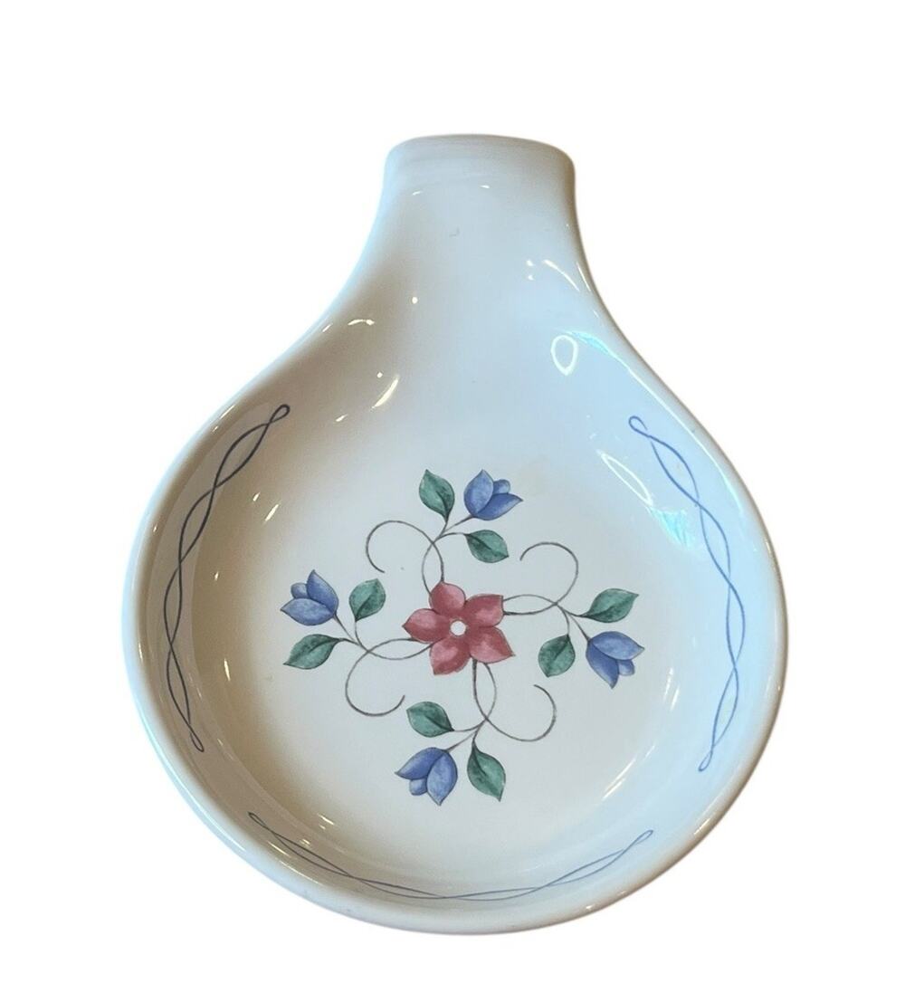 PFALTZGRAFF BONNIE BRAE SPOON REST USA Floral 6.5” Excellent Condition 1990s